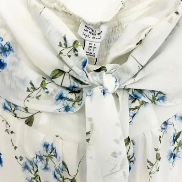 NWT Happy Girls Are The Prettiest Floral Off The Shoulder Ruffle Maxi, Size 2 - Picture 5 of 13